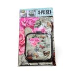 Set bucătărie 3 piese, șorț+mănușă+suport