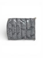 Set 6 bucăți huse de scaun, din jacard cu model, gri deschis - imagine 2